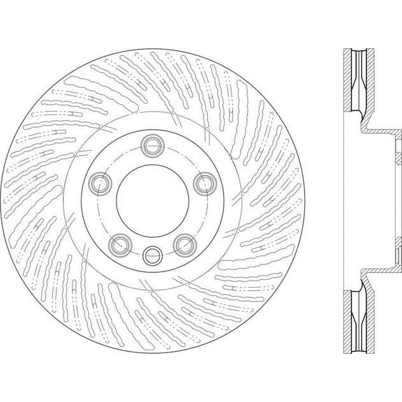 CENTRIC PARTS - C-TEK ROTOR Fits select: 2011-2018 PORSCHE CAYENNE, 2011-2017 VOLKSWAGEN TOUAREG