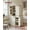 Rustic White, variant on Farmhouse Pantry Cabinet with Barn Doors & Adjustable Shelves – 70.3" Tall Kitchen Storage Organizer with Drawer & Pull-Out Tray, Hazelnut Brown