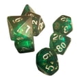 thumbnail image 3 of Juego de Dados poliédricos Zulema 7 piezas verde para juegos de rol, 3 of 8