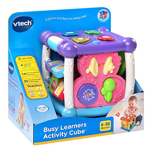 Online Exclusive Free Shipping Purple VTech Busy Learners Activity Cube 