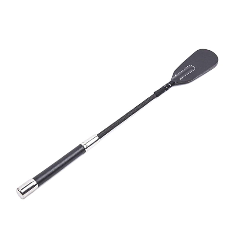 Whip Riding Crop Horse Genuine Black Leather 28 Inch 