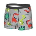 thumbnail image 2 of Junzan Cute Dinosaur Mens Underwear Boxer Briefs For Men’s - Large, 2 of 9