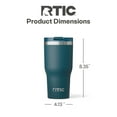 thumbnail image 5 of RTIC 30 oz Ceramic Lined Insulated Essential Tumbler, Leak-Resistant Lid, Marine, 5 of 6