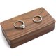 thumbnail image 4 of Caja rectangular de madera para anillos, para guardar 2 anillos, joyero, regalo de compromiso, boda, hecho a mano, para mujer, día de San Valentín, 4 of 5