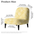 thumbnail image 6 of HELLHERO Yellow Tribal Pattern Dustproof Stain Protection Armless Accent Chair Cover Elastic Bottom Armless Slipper Chair Covers Without Arms for Armless Chair, 6 of 7