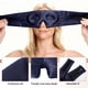 thumbnail image 5 of Máscara de Sueño de Seda Pura de 22 Momme con Bolsa de Viaje 3D Contorno Ajustable para Durmientes Laterales Protección de Pestañas para Pestañas Naturales y Extensiones Azul Marino, 5 of 7
