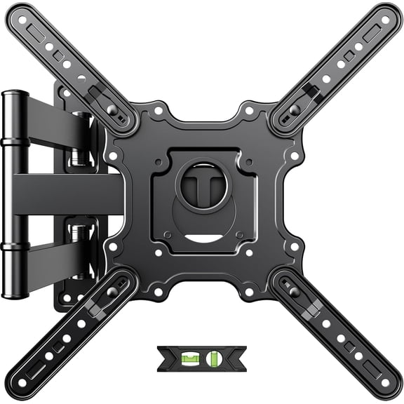 TV Wall Mount for Most 26-60 Inch TVs up to 77 lbs, Full Motion Wall Mount TV Bracket with Swivel Tilt Single Stud Design for Corner, Max VESA 400x400mm fit Most 32 40 42 43 50 55 60 TVs
