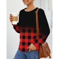 thumbnail image 3 of Womens Casual Crewneck Sweatshirt Long Sleeve Tops Cute Pullover Loose Fit, 3 of 5