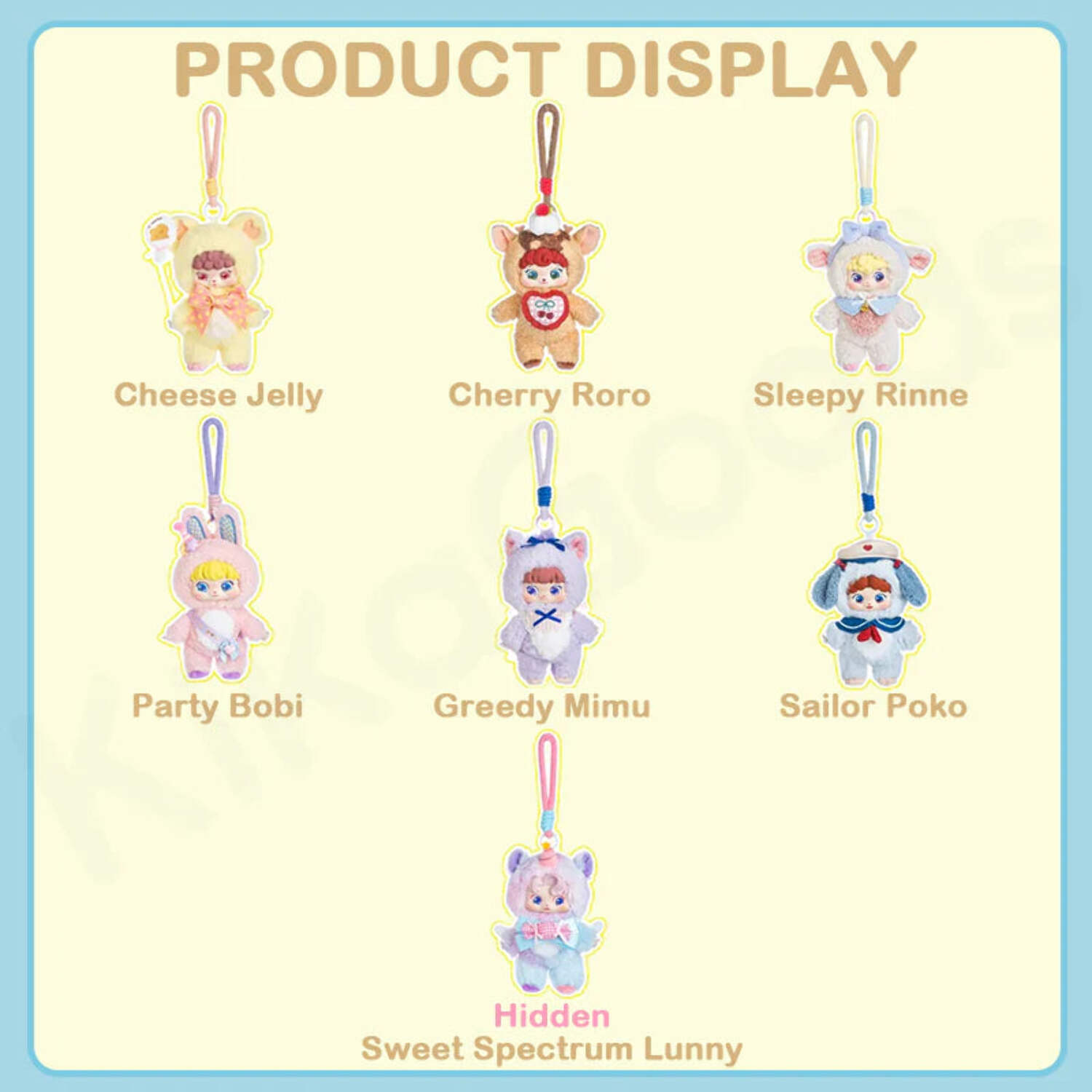 Kika Goods Puffynose Friends Memo Series Plush Single Blind Box