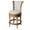 Weathered Oak, variant on Maven Lane Pullman Counter Stool, Weathered Oak Finish w/ Sand Color Fabric Upholstery