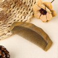 thumbnail image 4 of Wooden Comb for Women, Handmade Natural Green Sandalwood Fine Tooth Comb Anti-Static Dandruff Comb Portable Detangling Comb, 4 of 4