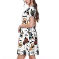 thumbnail image 2 of Balery Hip Hop Dog Vestidos sueltos de manga corta para mujer, vestidos de verano 2025, vestidos casuales de corte A con vuelo., 2 of 6