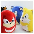 thumbnail image 4 of Round Sonic Plush Toys, Knuckles, Tails, Shadow Plush Toy Unbreakable Doll Throw Pillow (9.05'' Sonic The Knuckles), 4 of 5