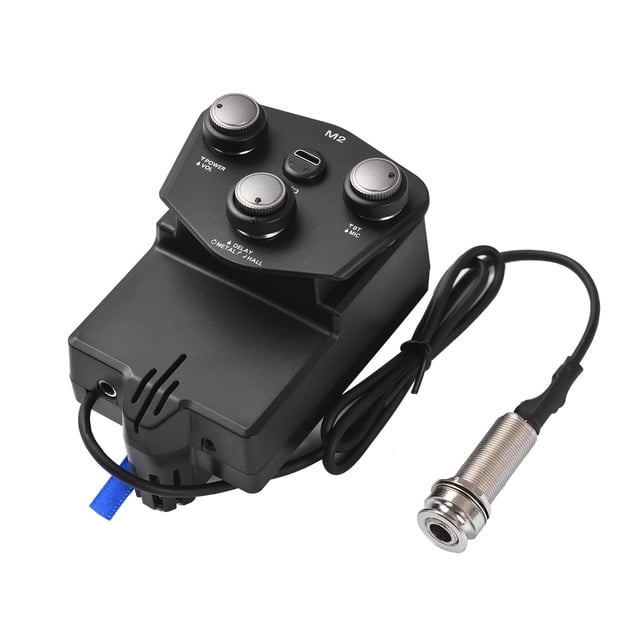 Cartuchos de recogida M2 Guitar Resonant Pickup Resonance Sound Pickup para guitarra con batería de litio de 2200 mAh BT Guitar Pickup Kit de bricolaje para guitarra clásica y folclórica Tomshoo Cartuchos de recogida