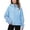 Light Blue, variant on Arshiner Girls Zip Up Hoodies Black Teen Hooded Sweatshirts Fleece Track Jackets Kids Fall Winter Clothes Size 10-12 Black 150