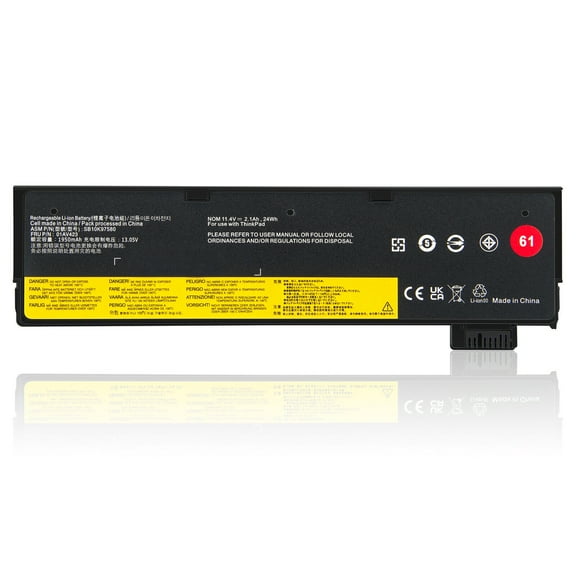 24Wh New Battery 61 For Lenovo Thinkpad T470 T480 T570 T580 P51s P52s 01AV491