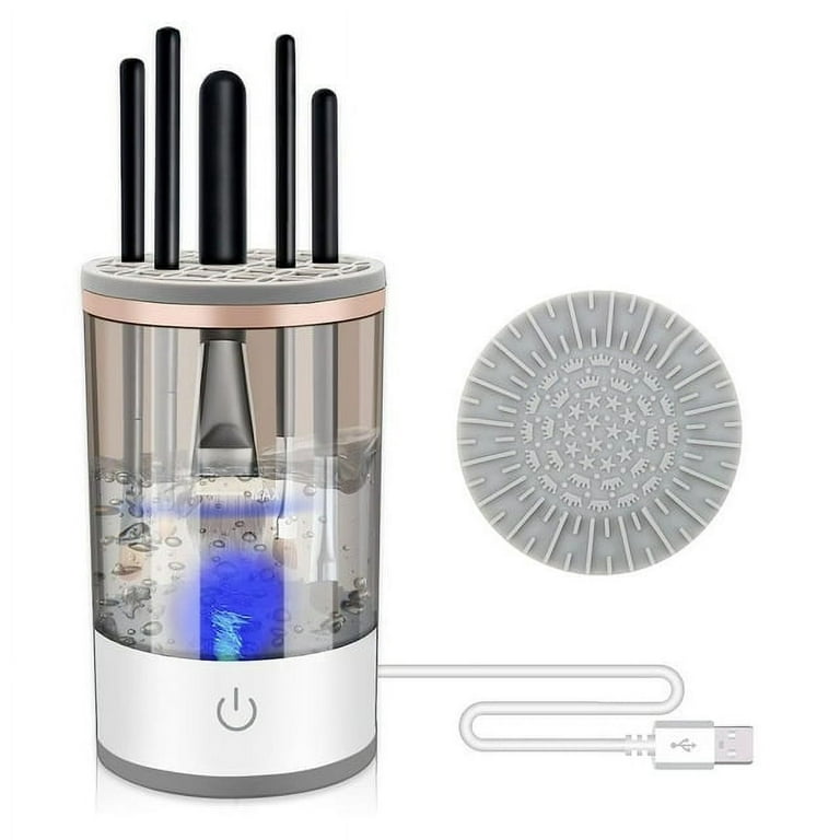 Electric Makeup Brush Cleaner Type-C Small Removeable,Easy to Clean, with  Silica gel mat bowl Automatic 5V 1A beauty brushs cleaner powered washer