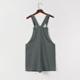 thumbnail image 6 of 50% Off Clear! asdoklhq 2026 Summer Fall Shorts for Women $5, Womens Plus size Women's Cotton and Linen Double Pocket Bib Jumpsuit Loose Suspender Solid Color Jumpsuit, 6 of 9