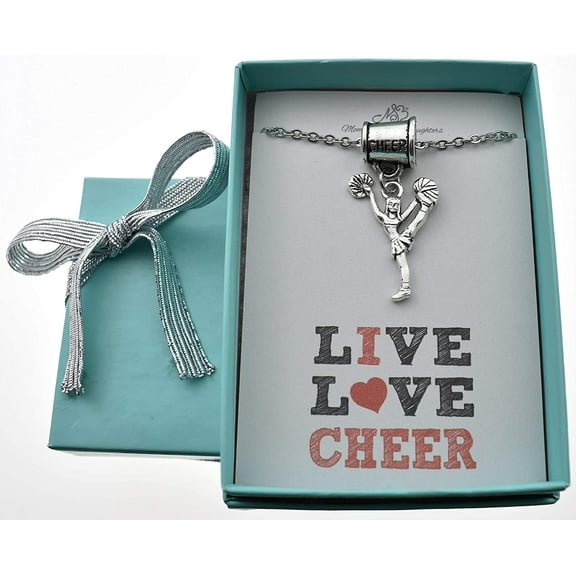 Cheerleader Megaphone Necklace in Stainless Steel.