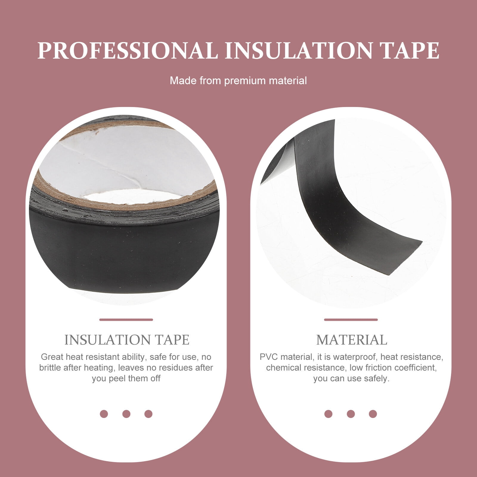20 Rolls Insulation Tape Liquid Insulating Heat Resistant Wide Electrical Outdoor Furniture Pvc Rubber