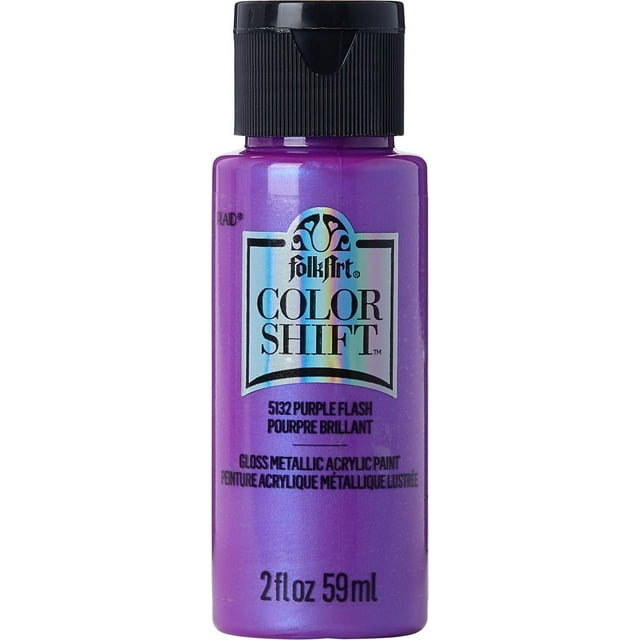 FolkArt Color Shift Acrylic Paint, 2 fl oz, Purple Flash