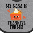 thumbnail image 4 of Inktastic Thanksgiving Nana Thankful for Me Boys or Girls Baby Bib, 4 of 4