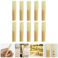 thumbnail image 3 of 10Pcs Khaki Bamboo Flat Reeds For Alto Saxophone Musical Instrument Accessory, 3 of 7
