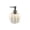 A001- White, variant on Ceramic Pumpkin Dispenser with Embossed Leaf Detailing, Refillable Lotion Pump Bottle for Bathroom, Festive Halloween Display