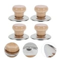thumbnail image 4 of MasteelfCA 4pcs Pot Lids Wooden Handle Pot Cover Grips Pot Cover Handle Accessories, 4 of 8
