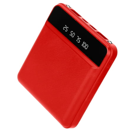 

iMountek 10000mAh Portable Power Bank Mini External Battery Pack Charger With Dual USB Ports LCD Display Type C Micro USB Input Ports