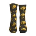 thumbnail image 3 of Crew Socks for Women Men, Cute Cartoon Bees  Moisture Running Athletic Football Striped Socks Cushion Tube Socks, 3 of 7