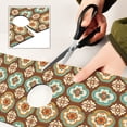 thumbnail image 6 of Yayeee Faucet Mat for Kitchen Sink 14.7" Diatomite Long Splash Guard Pad, Retro Blossom Flower, 2 Pack, 6 of 7