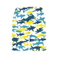 thumbnail image 6 of AHTJRT Kids Swim Trunks Unisex Girls Boys Summer Beachwear Surfing Swimming Shorts with Pockets Elstic Waist Casual Hot Shorts with Built-In Liner White 12-13 Years, 6 of 6