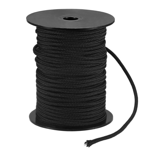 Cuerda de arranque de retroceso Uxcell 3mm 30m Cuerda de nylon para motosierra Negra