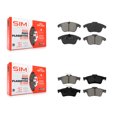 thumbnail image 1 of SIM Front Rear Semi-Metallic Brake Pads Kit for Car 2012 Volvo S40 KSM-100111, 1 of 8