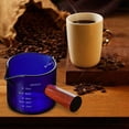 thumbnail image 3 of 2 Tazas Medidoras de Vidrio Espresso con Mango de Madera, Tazas para Medir Bebidas en Onzas , Azul+Verde, 3 of 9