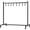 Black-33"W, variant on ELYKEN 17"W Christmas Stocking Holder Iron Floor Stand, 4 Hooks, Black