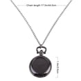 thumbnail image 2 of Masteelf Men's Vintage Pocket Watch Necklace with Black Chain Pendant, Stylish Accessory for Students and Men, Timepiece, 2 of 8