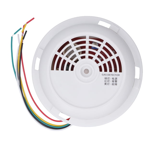 Detector De Gas Natural, Sensores De Baja Potencia ABS 12-28V Alarma De Gas Alerta De Sonido Y Luz Para Centros Comerciales