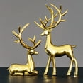 thumbnail image 6 of Christmas Reindeer Figurines Decorations, Ongmies Black & Gold Decorative Deer Statues, Multiple Color Options for Holiday Home Décor., Christmas Decorations Outdoor, 6 of 6