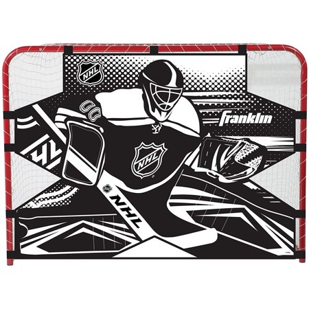 UPC: 0025725216840 | Franklin Sports Hockey Shooting Target – NHL – Fits 54  x 44  Hockey Goal – Black/White