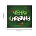 thumbnail image 3 of Pofeuu Merry Christmas Print Wall Tapestry Decoration Wall Hanging Tapestry 60 x 51 Inch, 3 of 6