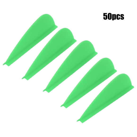 Rubber Feather, Rubber Feather, Universal 50PCS 25g for Various Heads Archery Accessory DIY Tool Adult Children Outdoor Use Red,Green,Yellow,Blue