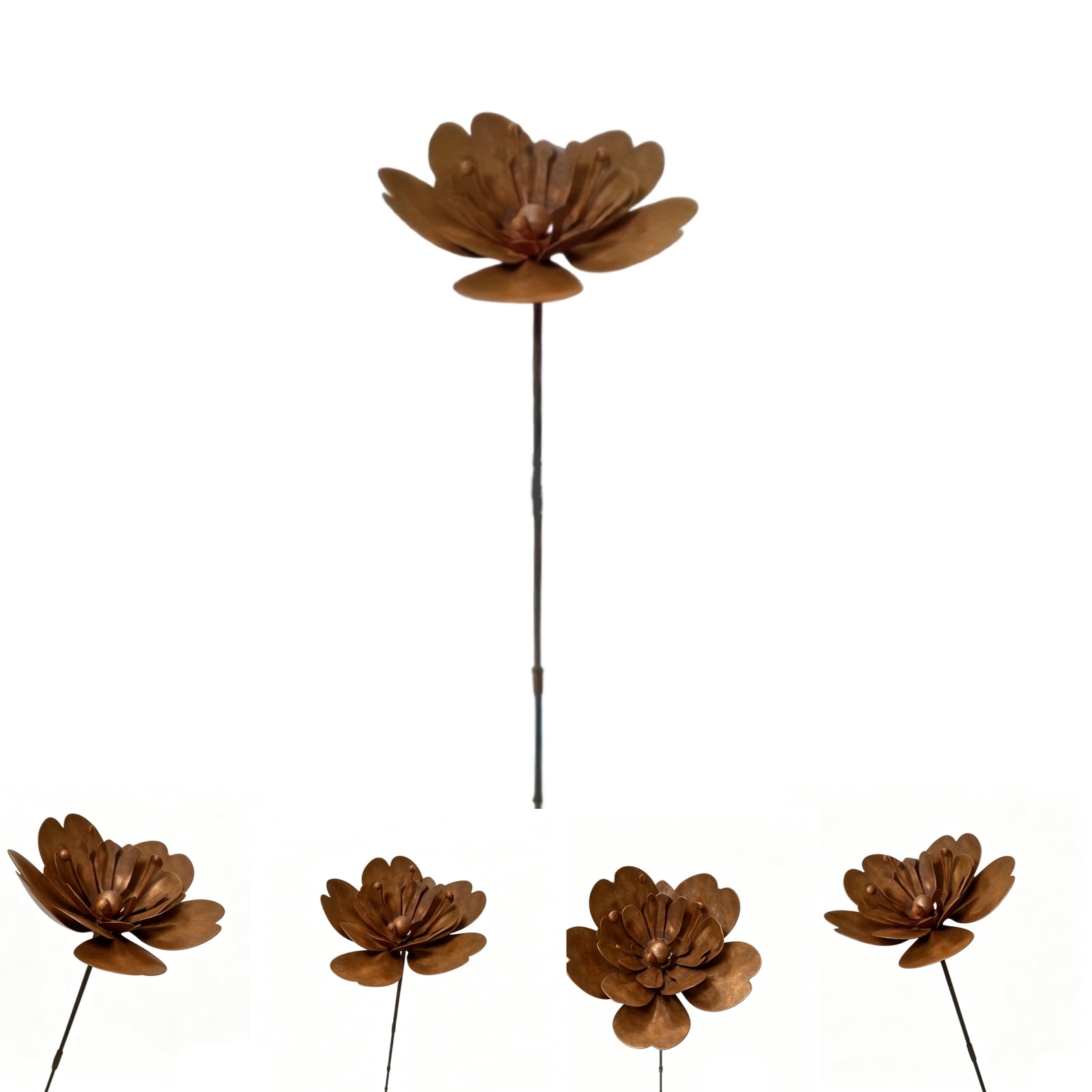 Metal Yard Art, Oriental Outdoor Garden Decor, Decorative Chinese Lawn Sculpture, Weatherproof Iron Patio Ornament, Artistic Landscape Accent, Unique Housewarming Gift，A
