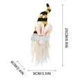 thumbnail image 5 of Bee Festival Pendant Couple Rudolph Faceless Doll Gnome Cute Bee Goblin Doll Decoration Home Decorations, 5 of 5