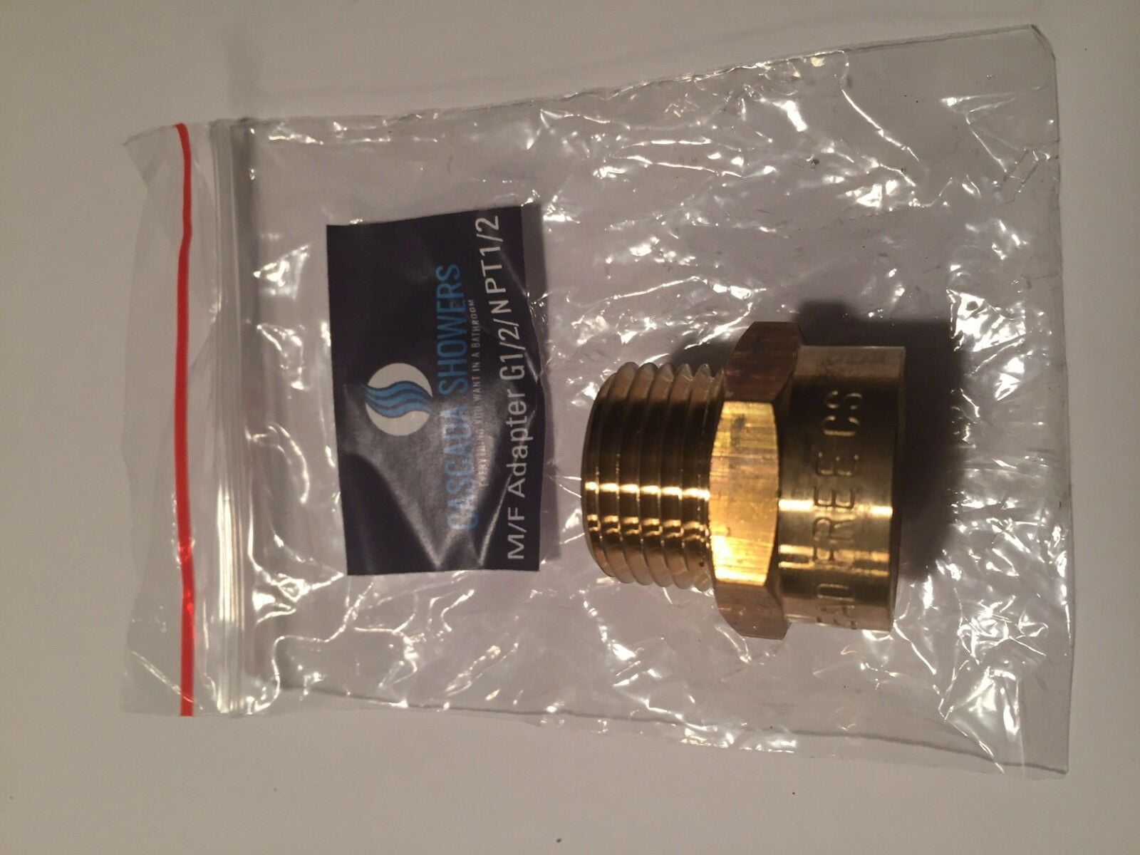 Metric BSP G 1//2/" Female to NPT 1//2/" Male Pipe Fitting Brass Adapter Lead Free