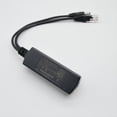 thumbnail image 3 of Divisor PoE Mini Gigabit 10/100/1000Mbps Divisor POE Salida CC 12V Alimentación A Través de Ethernet IEEE 802.3af para IP Came Negro, 3 of 8