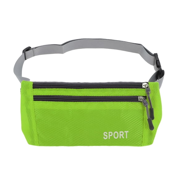 Unique Bargains 1 Pc Breathable Running Belt Diamond Fanny Pack for Sports to Carry Phone Keys Green
