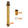 thumbnail image 3 of Rosca Extensión Varilla Kit, M10x1mm Rosca 100mm Largo Acoplamiento Tuerca Redondo Manguito Conector con Roscada Tubería Hexagonal Tuerca, Oro Bronce 6 Juego Unique Bargains varillas y tallos de iluminación, 3 of 5