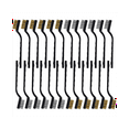 thumbnail image 1 of Brosse à Gratter 24Pcs Fil Brosse (Acier Inoxydable + Laiton) Ponceaux de Fil de Maçonnerie de Poignée Incurvée pour le Nettoyage des Scories de Soudure, 1 of 7